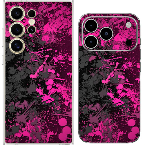 Splatter paint pink fluid - pink,