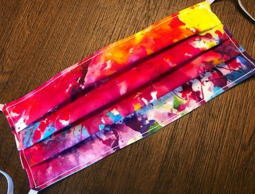 Pink tie dye paint splatter - tie,
