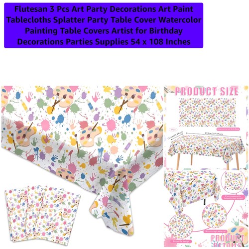 Pcs art party decorations - pcs,