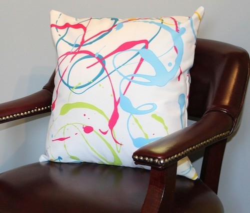 Maxx paint splatter cushion - maxx,